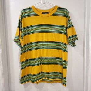Obey Yellow Striped T-Shirt